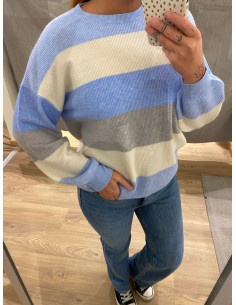 ONLATIA L/S STRIPE PULLOVER KNT NOOS 2