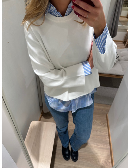 OBJREYNARD SQUARE SLEEVE O-NECK NOOS