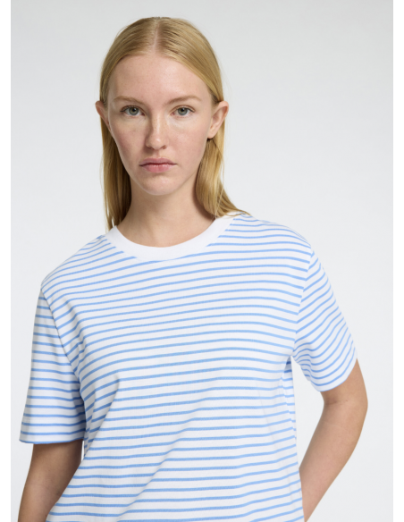 SLFESSENTIAL SS STRIPED BOXY TEE NOOS