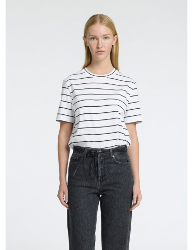 SLFESSENTIAL SS STRIPED BOXY TEE NOOS