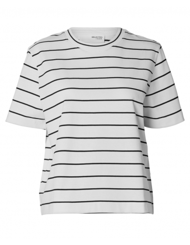 SLFESSENTIAL SS STRIPED BOXY TEE NOOS