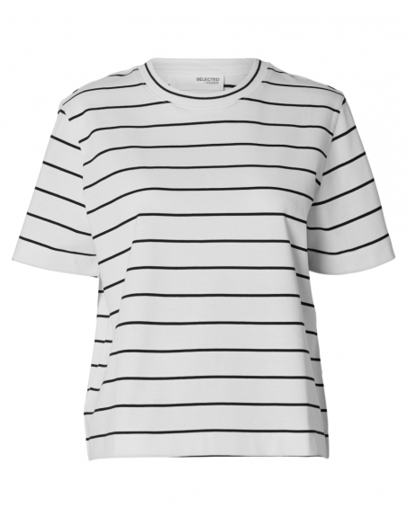 SLFESSENTIAL SS STRIPED BOXY TEE NOOS