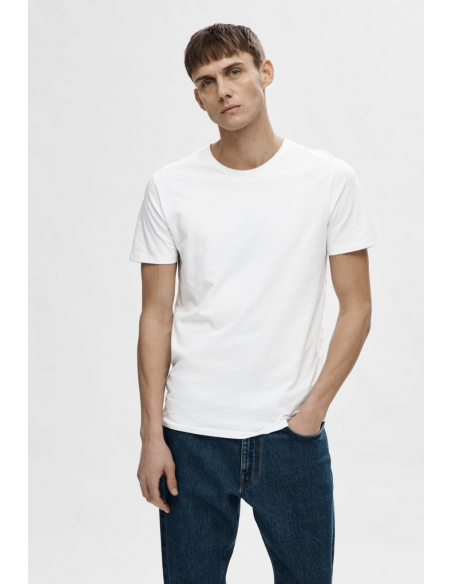 SLHNEWPIMA SS O-NECK TEE NOOS