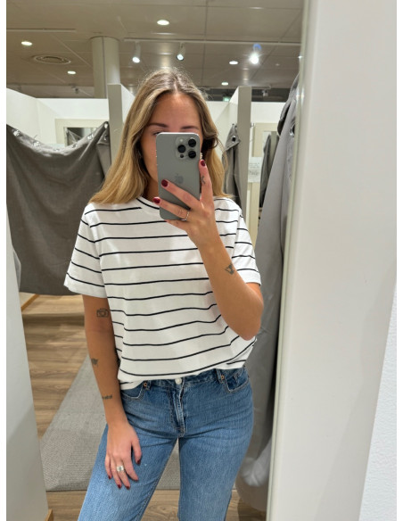 SLFESSENTIAL SS STRIPED BOXY TEE NOOS