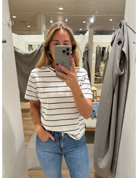 SLFESSENTIAL SS STRIPED BOXY TEE NOOS