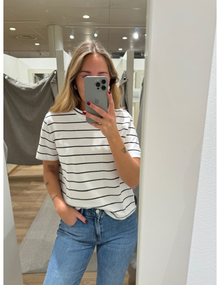 SLFESSENTIAL SS STRIPED BOXY TEE NOOS