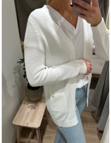 VIDALO L/S KNIT CARDIGAN- NOOS