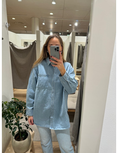 PCMAISIE LS DENIM SHIRT