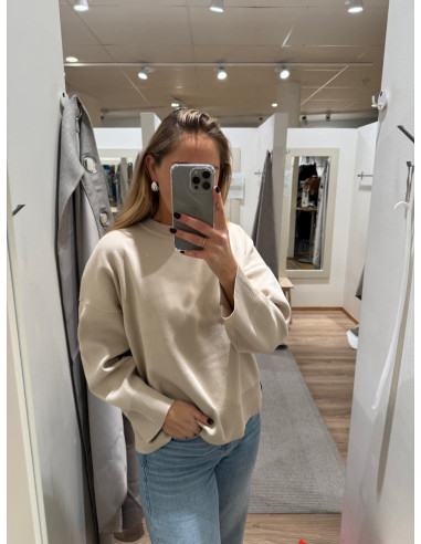 OBJELLY L/S OZ O-NECK KNIT