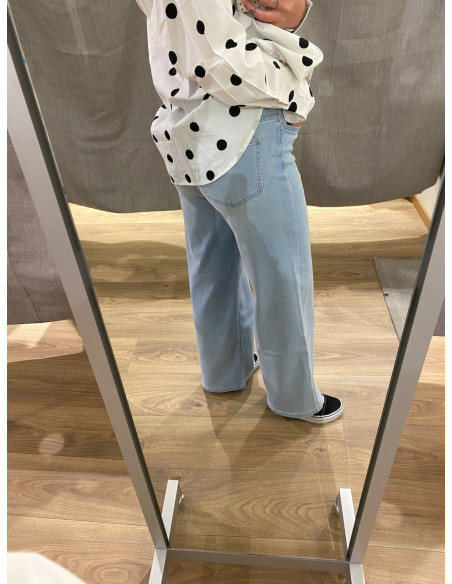 ONLMADISON BLUSH HW WIDE DNM NOOS