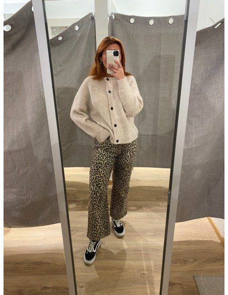 PCSALUME MW CROPPED DENIM JEANS