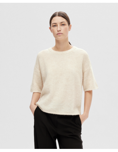 SLFMALINE-LILIANA 2/4 KNIT O-NECK NOOS