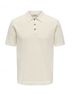ONSMOON REG 12 SS POLO KNIT