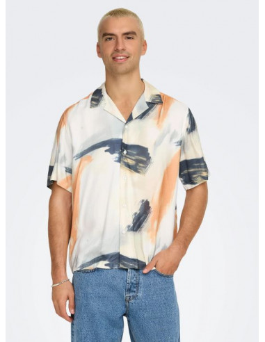 ONSDASH LIFE REG DIG AOP SS RESORT SHIRT