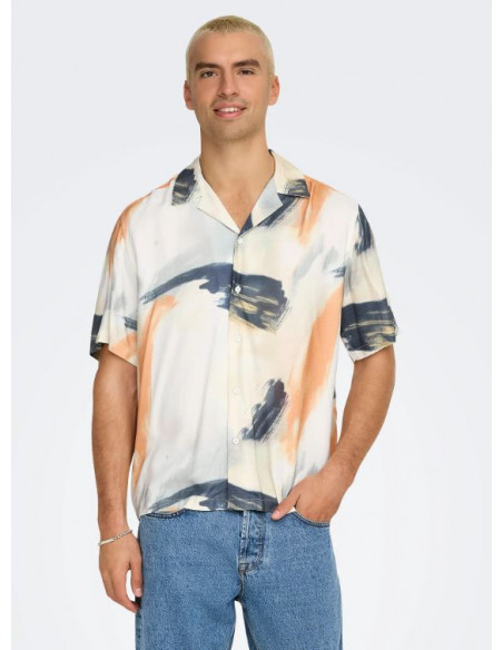 ONSDASH LIFE REG DIG AOP SS RESORT SHIRT