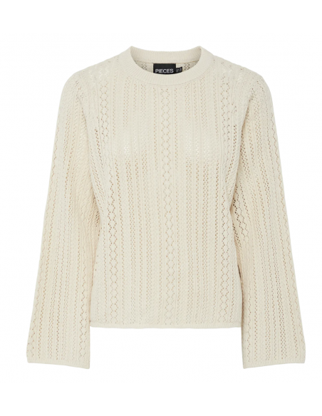 PCNUKA LS O-NECK KNIT NOOS