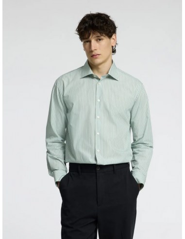 SLHREGLUX POPLIN LS SHIRT SPREAD