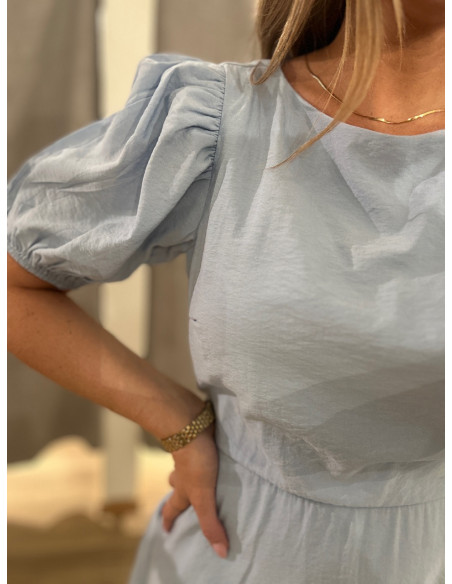 VIALINIA BOATNECK 2/4 SHORT DRESS