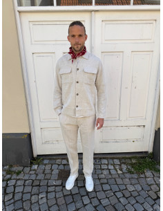 SLH196-STRAIGHT LEROY LINEN BLD PNT NOOS