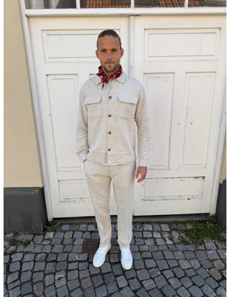 SLH196-STRAIGHT LEROY LINEN BLD PNT NOOS