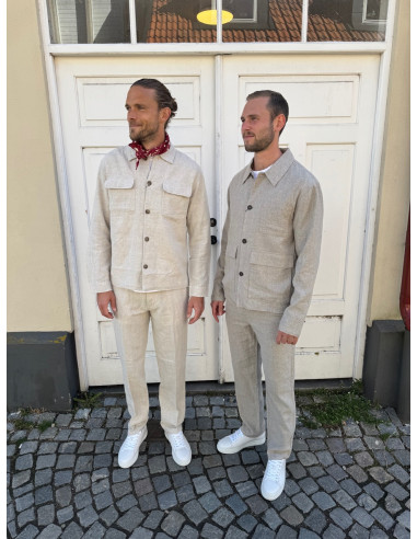 SLH196-STRAIGHT LEROY LINEN BLD PNT NOOS