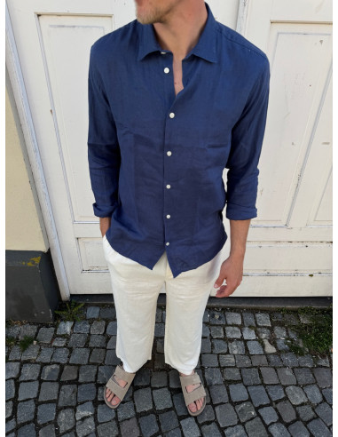 SLHREGKYLIAN-LINEN SHIRT LS CLASSIC