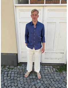 SLHREGKYLIAN-LINEN SHIRT LS CLASSIC 2