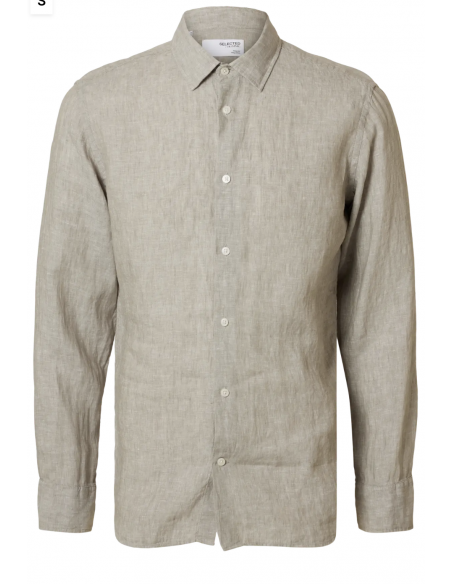 SLHREGKYLIAN-LINEN SHIRT LS CLASSIC