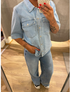 ONLBELLE S/S SHIRT DNM