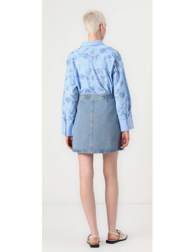 VMLIZA MR SHORT DENIM WRAP SKIRT