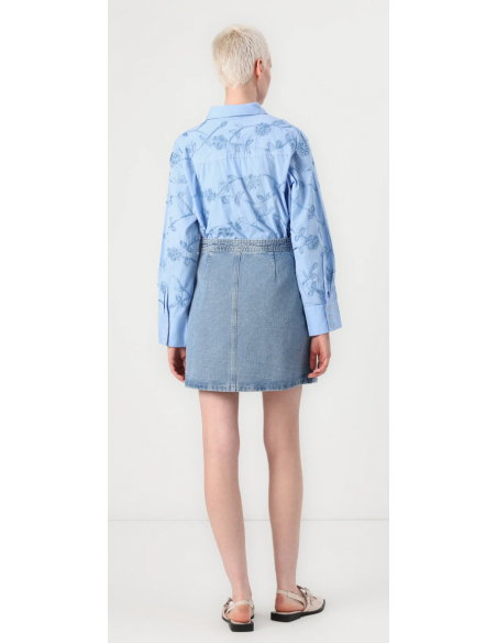 VMLIZA MR SHORT DENIM WRAP SKIRT