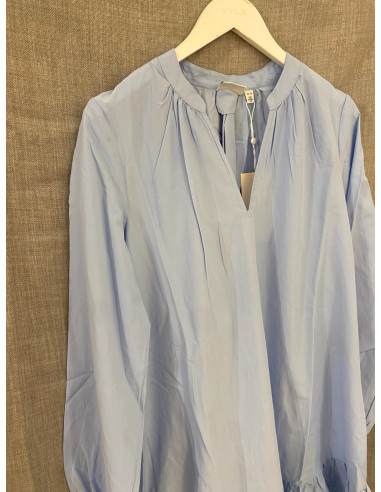 VIKELLY V-NECK L/S SHORT DRESS