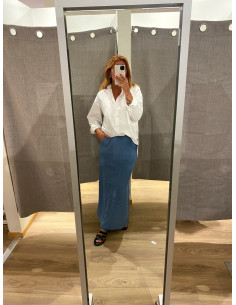 VMFLEUR MR LONG SLIT TENCELSKIRT 2