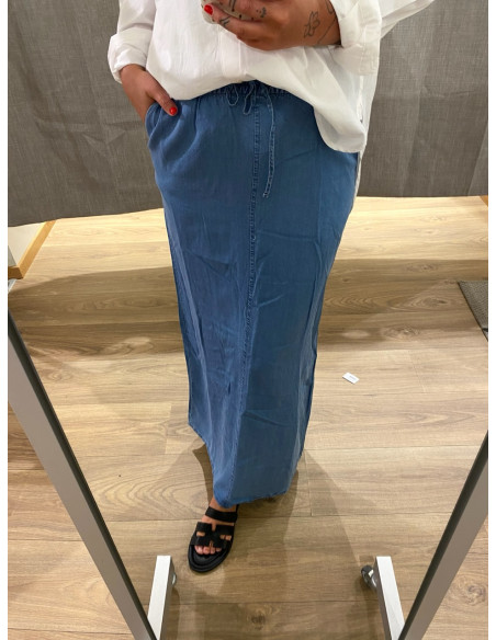 VMFLEUR MR LONG SLIT TENCELSKIRT