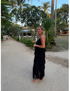 VIHARLEY RUFFLE MAXI DRESS