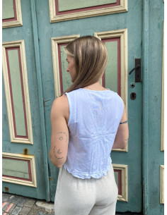 ONLJAKIRI LINEN S/L EMB VEST 2