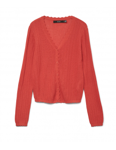 VMLUXLIGHT POINTELLE LS V-NECK CARDIGAN 2