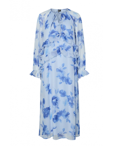 PCCLARA LS LONG V-NECK DRESS