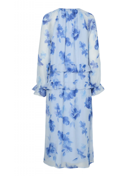 PCCLARA LS LONG V-NECK DRESS