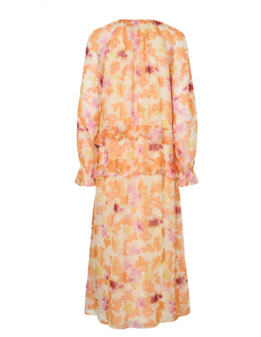 PCCLARA LS LONG V-NECK DRESS