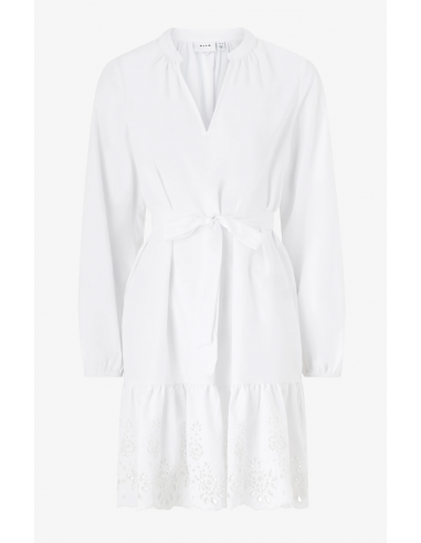 VIKELLY V-NECK L/S SHORT DRESS