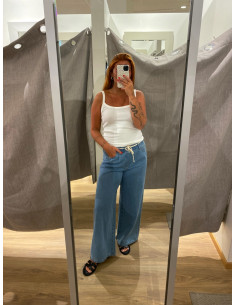 VMVALERIA MR WIDE STRING JEANS