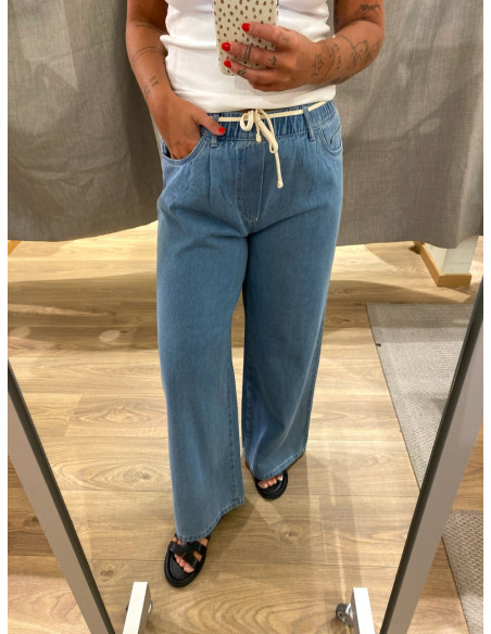 VMVALERIA MR WIDE STRING JEANS