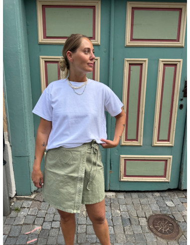 VMLIZA MR SHORT DENIM WRAP SKIRT