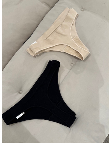 ONLVICKY RIB S-LES THONG 3-PACK