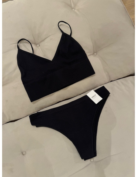 ONLVICKY RIB S-LES THONG 3-PACK