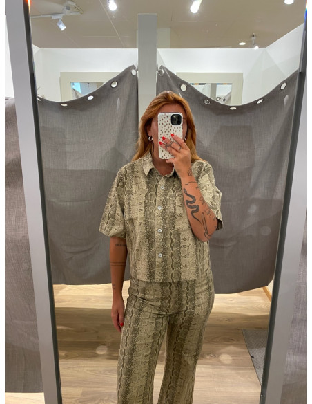 PCSALUME SS DENIM SHIRT