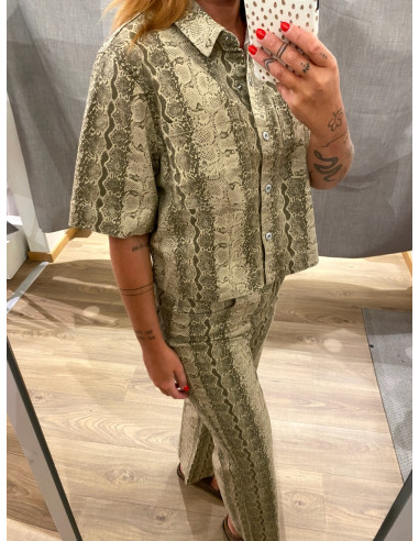 PCSALUME SS DENIM SHIRT