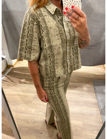 PCSALUME SS DENIM SHIRT