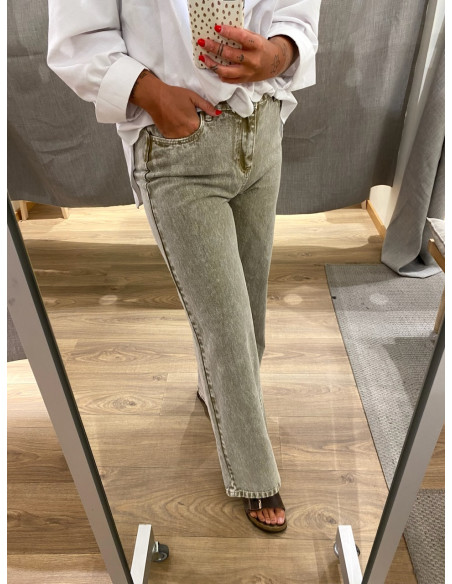 PCFAY MW WIDE DENIM JEANS